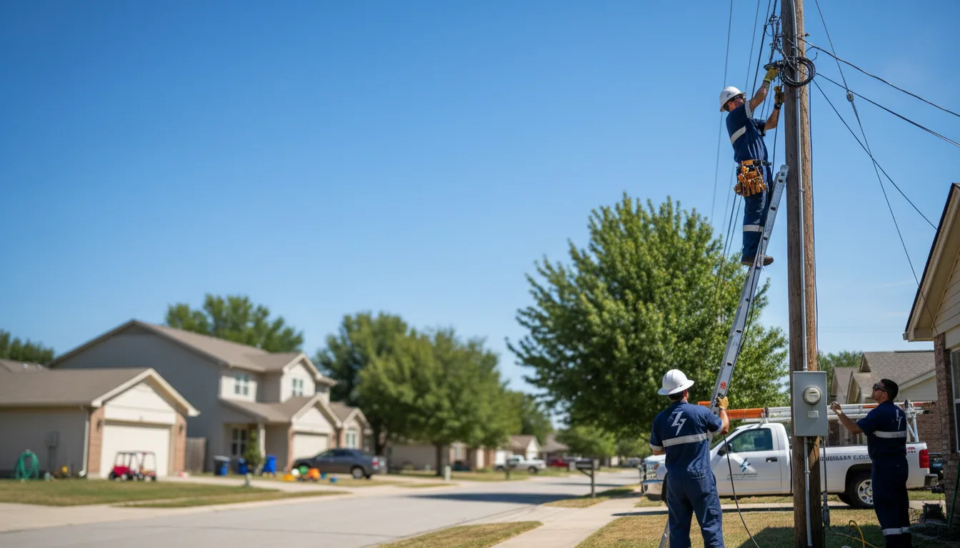 Residential electrician providing installation services in Hubbard, NE